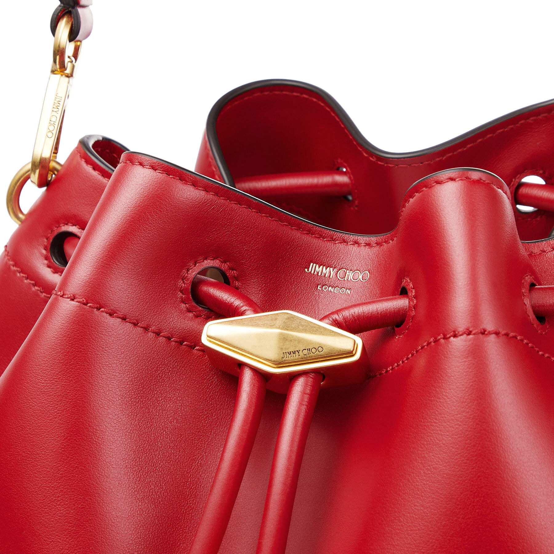 Cinch M
Ruby Red Leather Handbag - 4