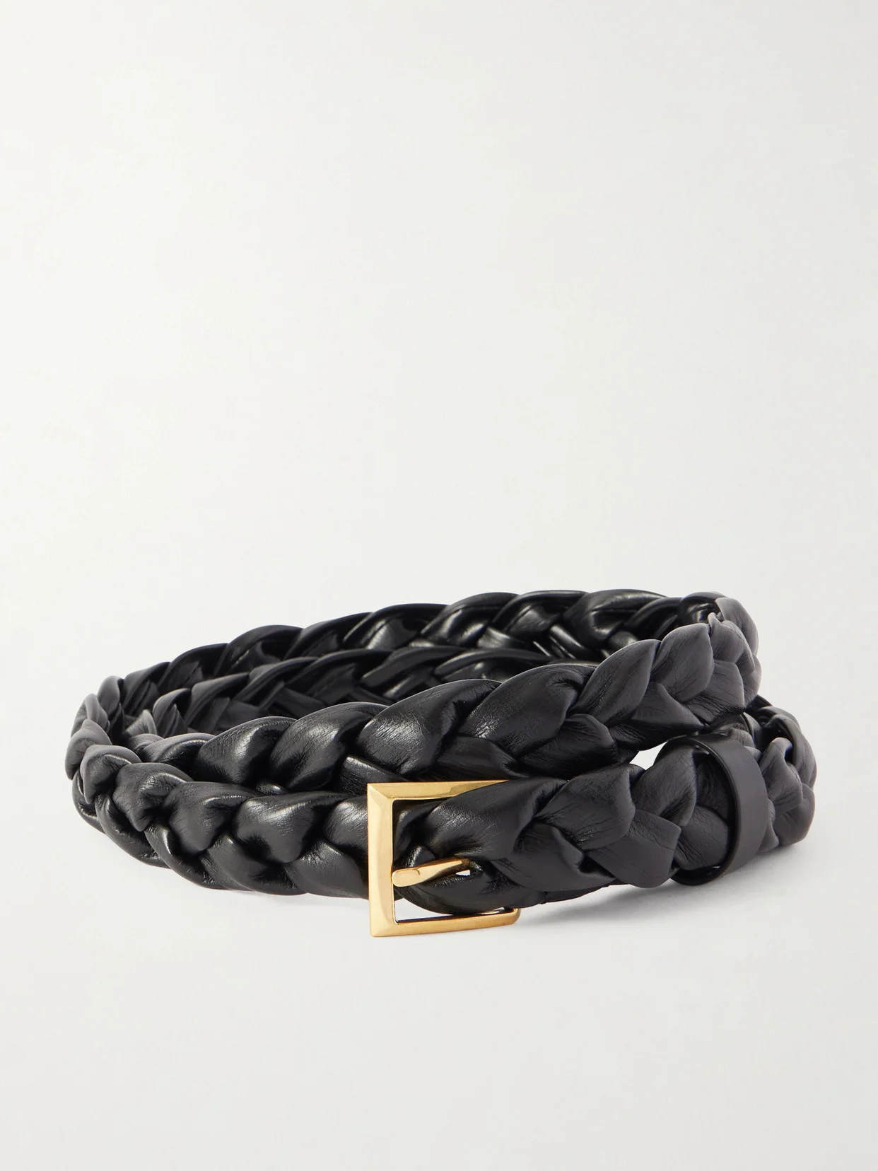 Foulard Intrecciato Leather Belt - 1