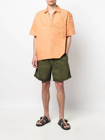 Marni logo-patch cotton shorts outlook