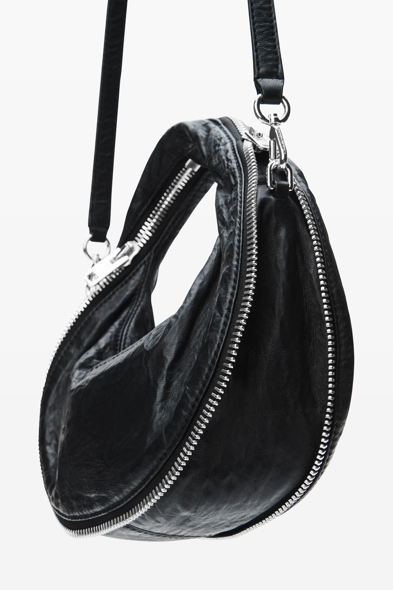 Black Memory Leather Mini Twyst Bag 5