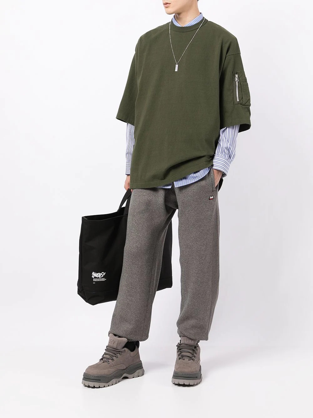 logo-patch drawstring track pants - 2