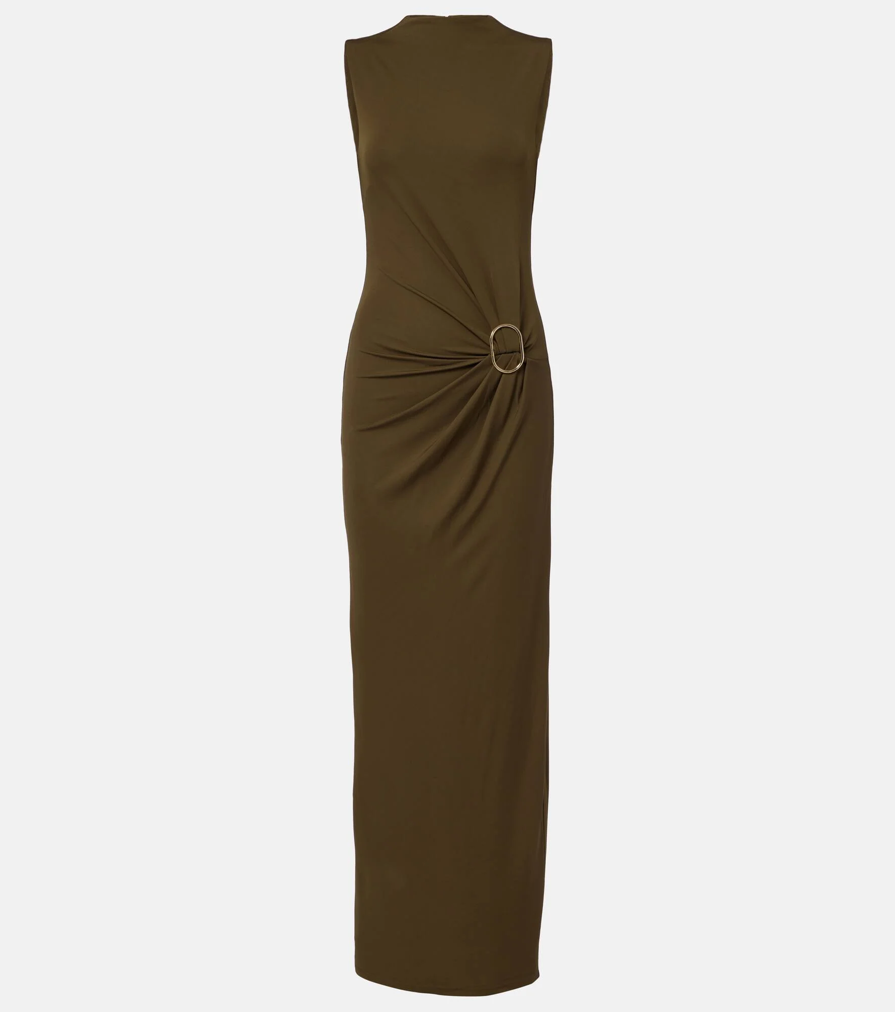 Gathered jersey maxi dress - 1