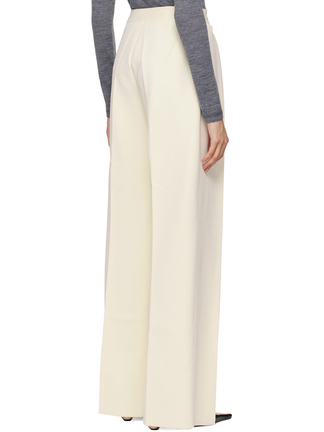Off-White Superfine Viscose Knit Trousers - 3