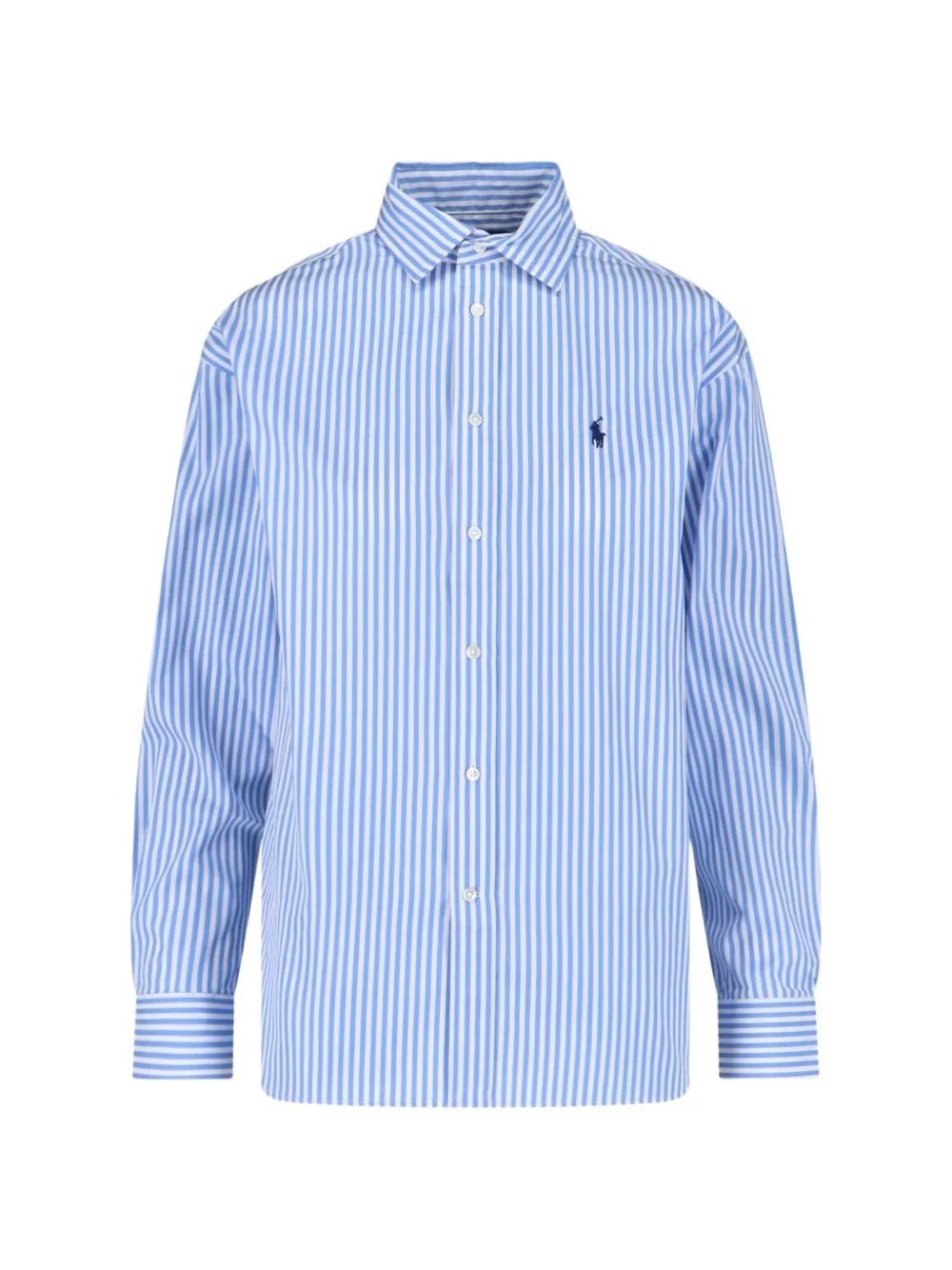 relaxed fit striped cotton shirt - 1