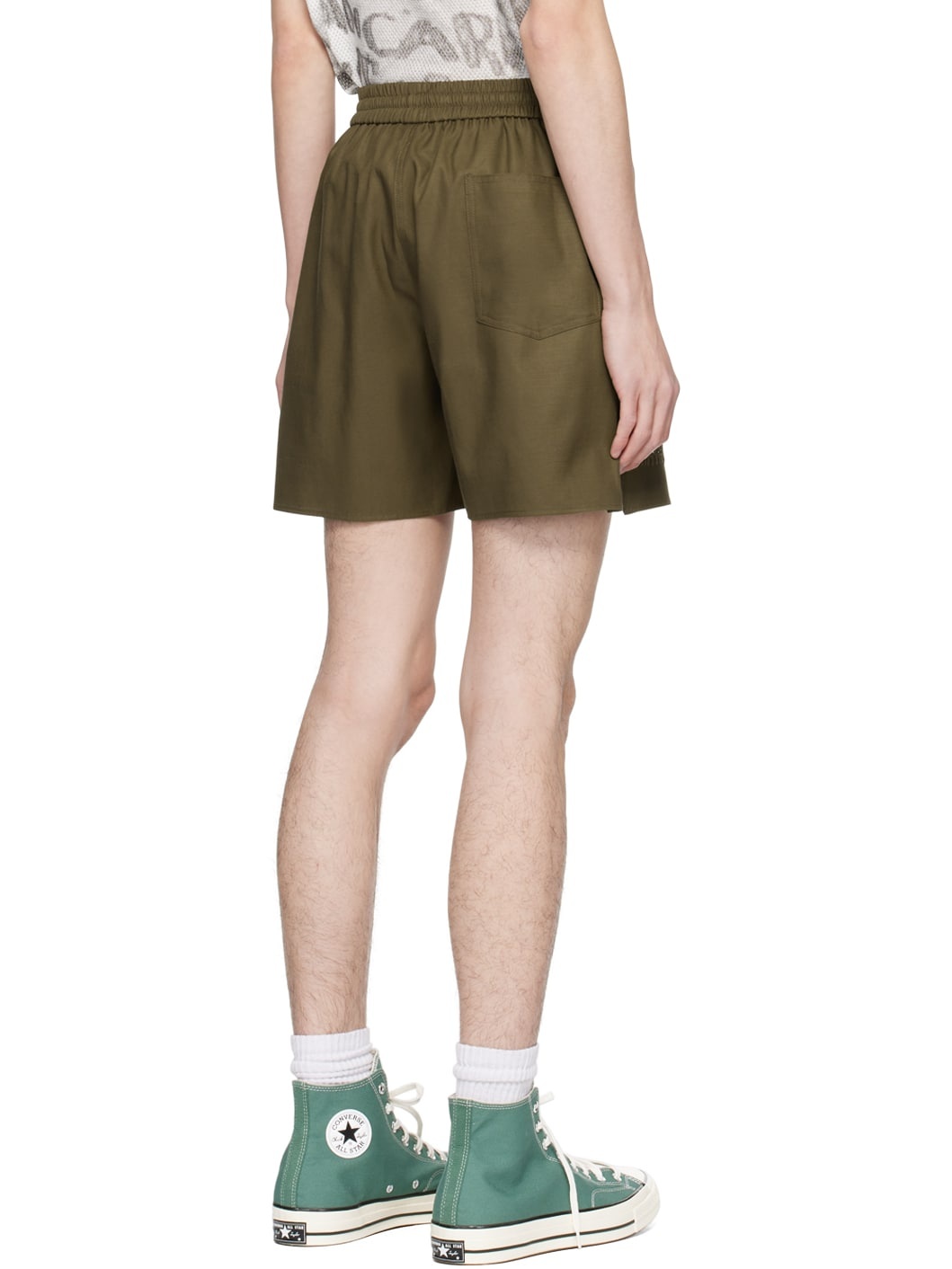 Brown Cutout Shorts - 3