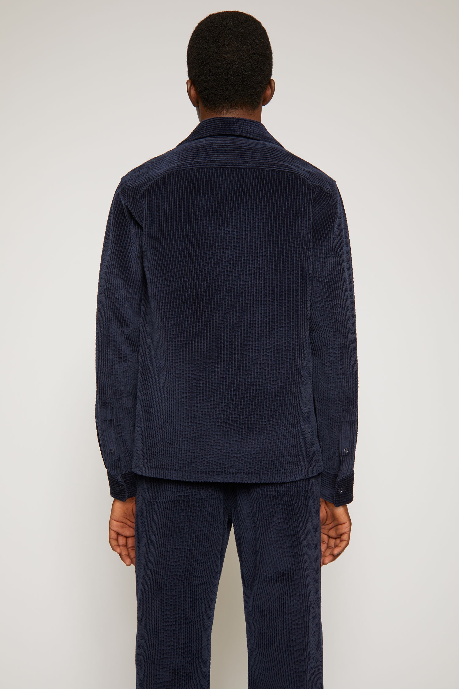 Corduroy shirt navy - 3