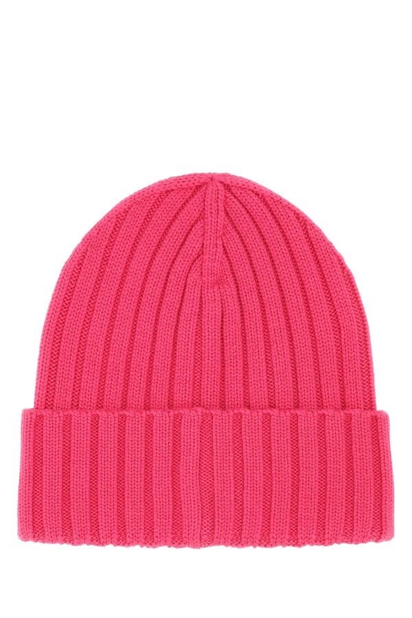 Fuchsia wool beanie hat - 2