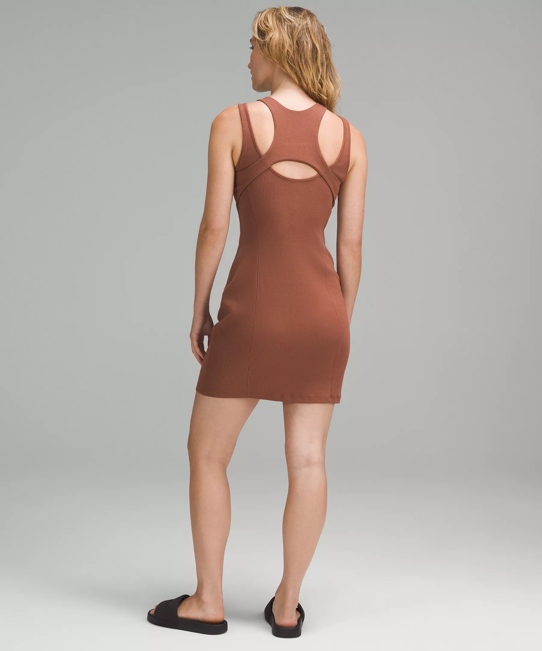 Ribbed Cotton Modal Cut-Out Dress - 2