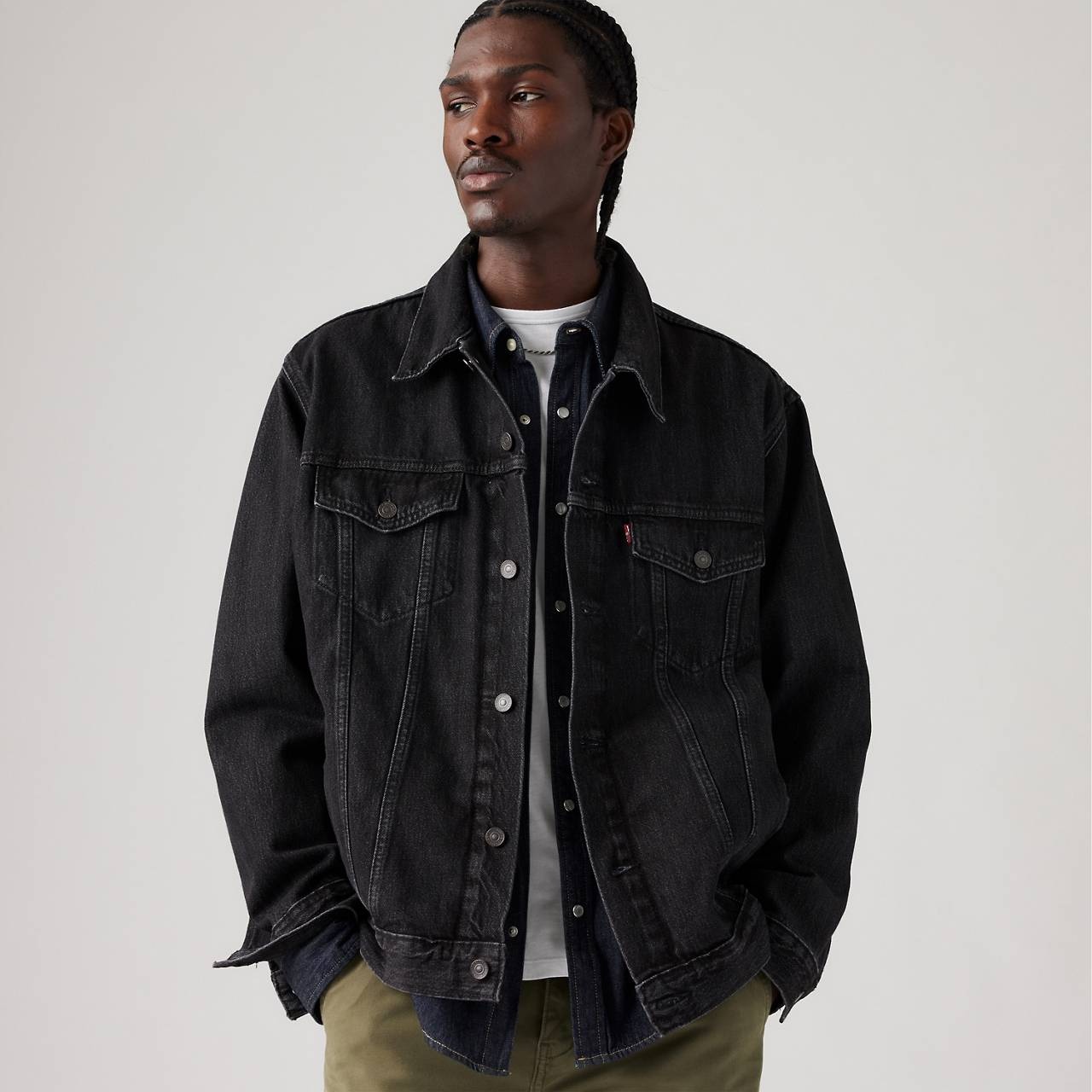 RELAXED FIT TRUCKER JACKET - 3