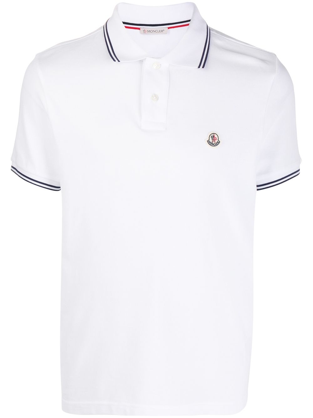 logo patch polo shirt - 1