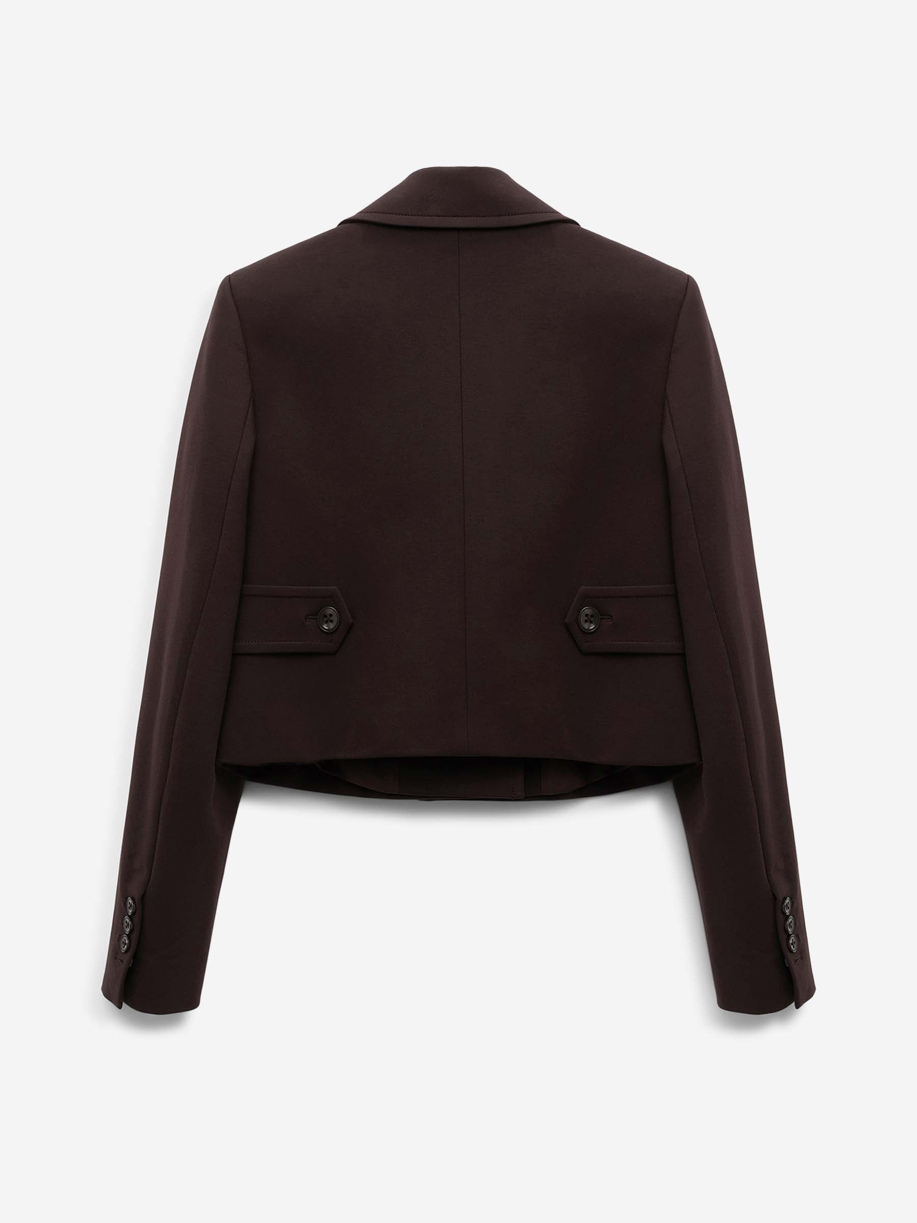 CROPPED CROSSED BLAZER - 2