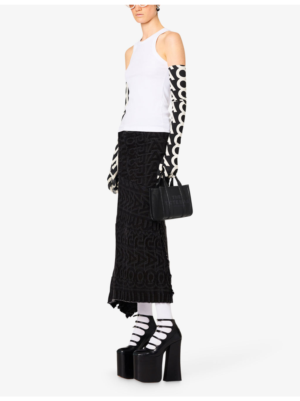 The Tote micro leather tote bag - 4