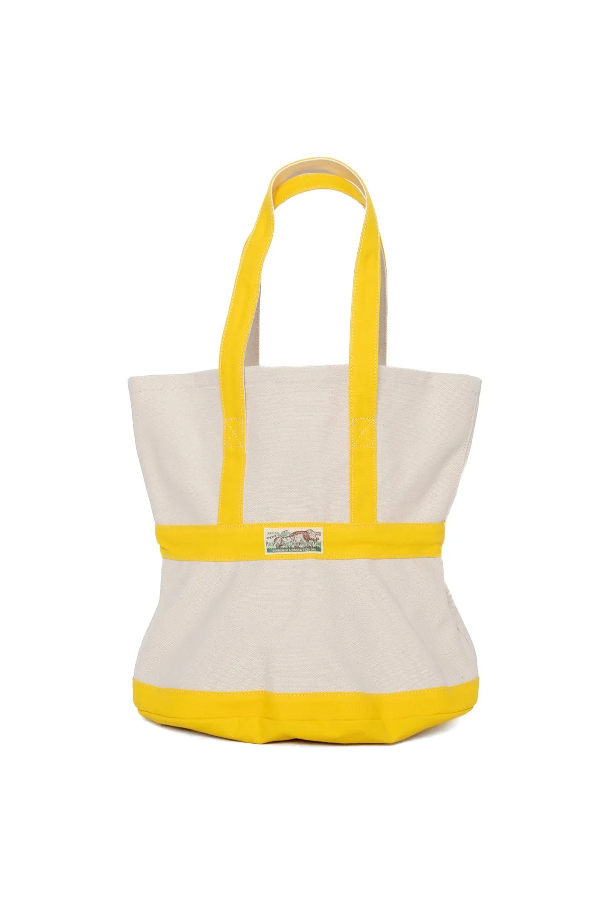 #4 Canvas ELEPHANT TOTE BAG M - Ecru x Yellow - 1