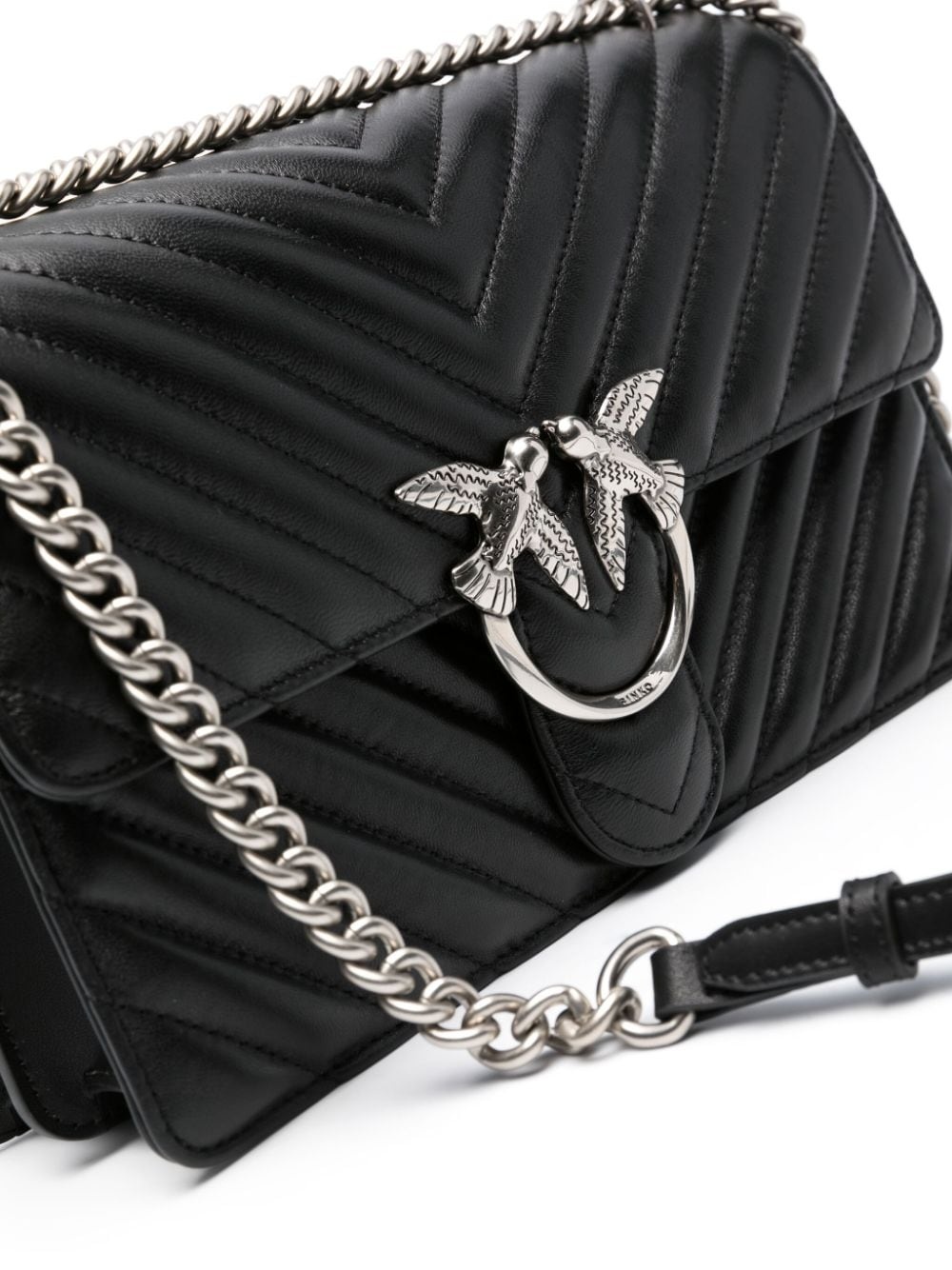 PINKO Love Bird quilted shoulder bag | REVERSIBLE