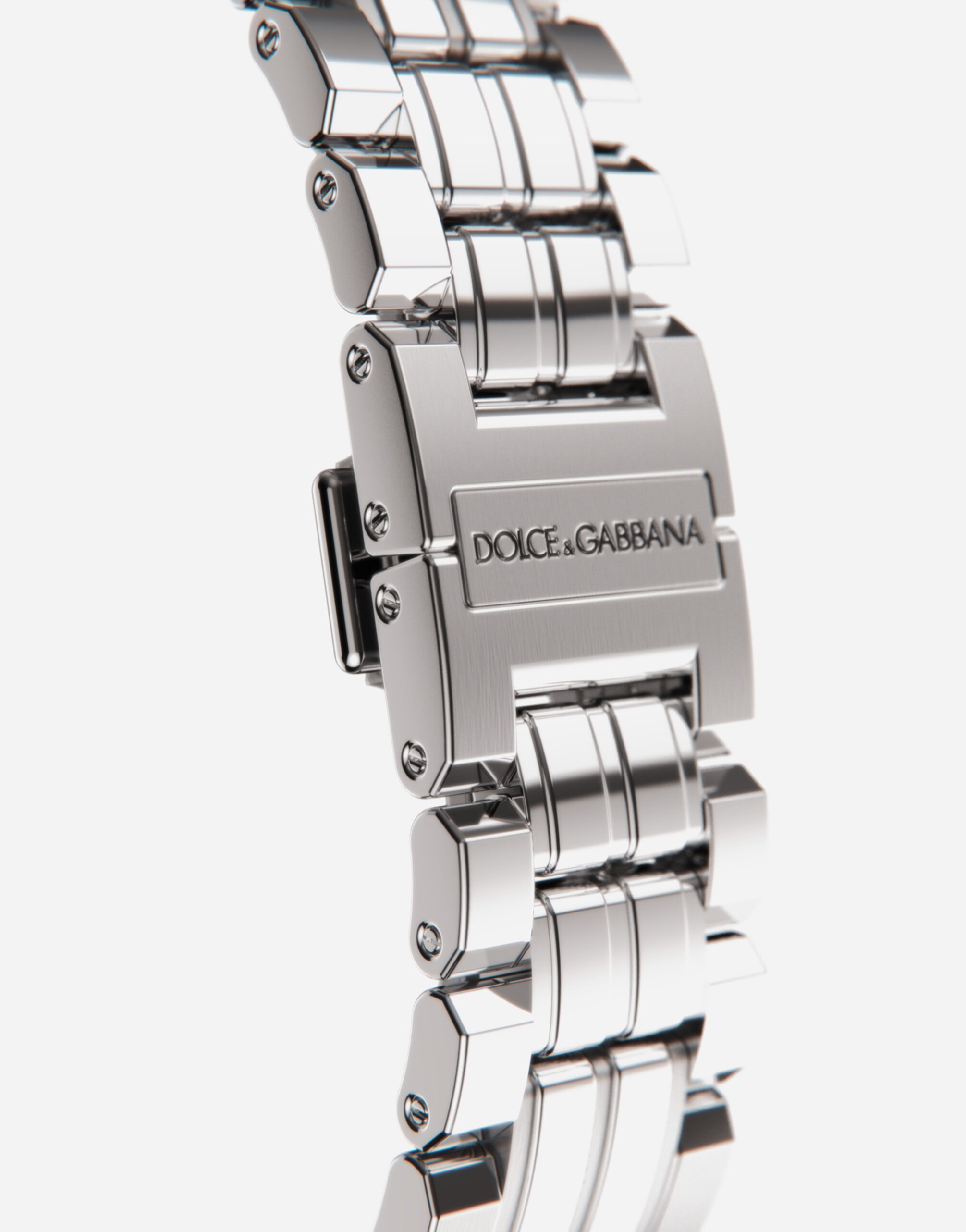 DG7Gems steel watch with light blue topazes - 4