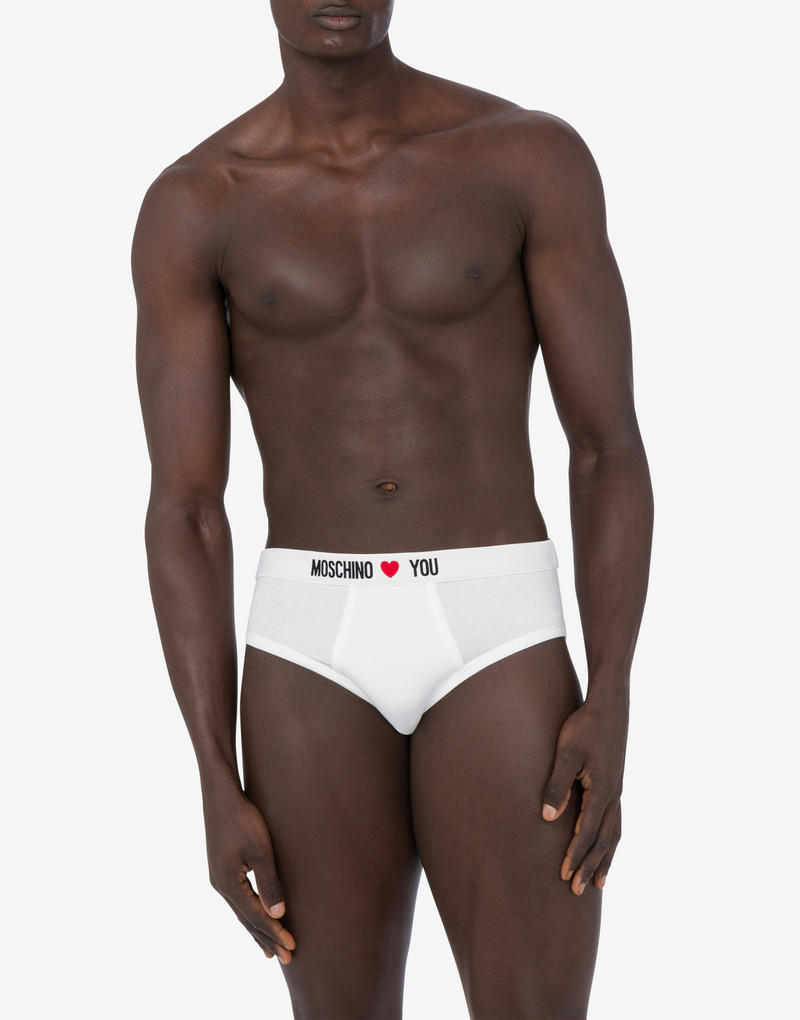Moschino SET OF 2 SLIPS IN STRETCH JERSEY MY VALENTINE outlook