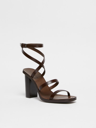 Max Mara JUTTALSANDAL Smooth leather sandals outlook