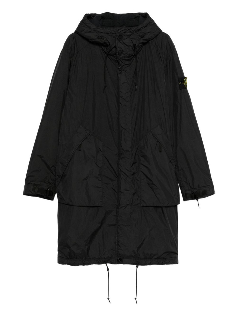 hooded drawstring coat 1