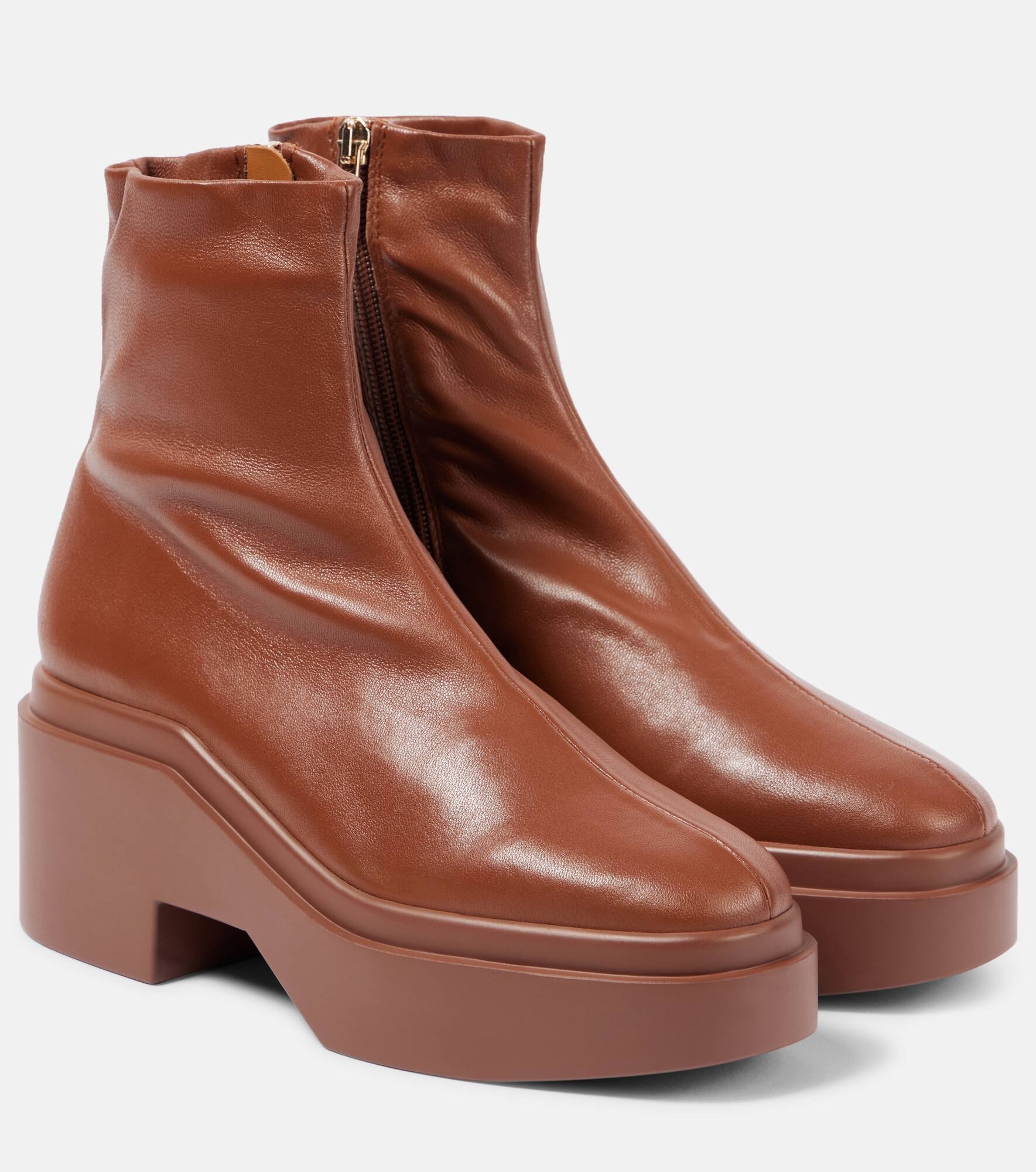 Nelle leather ankle boots - 1