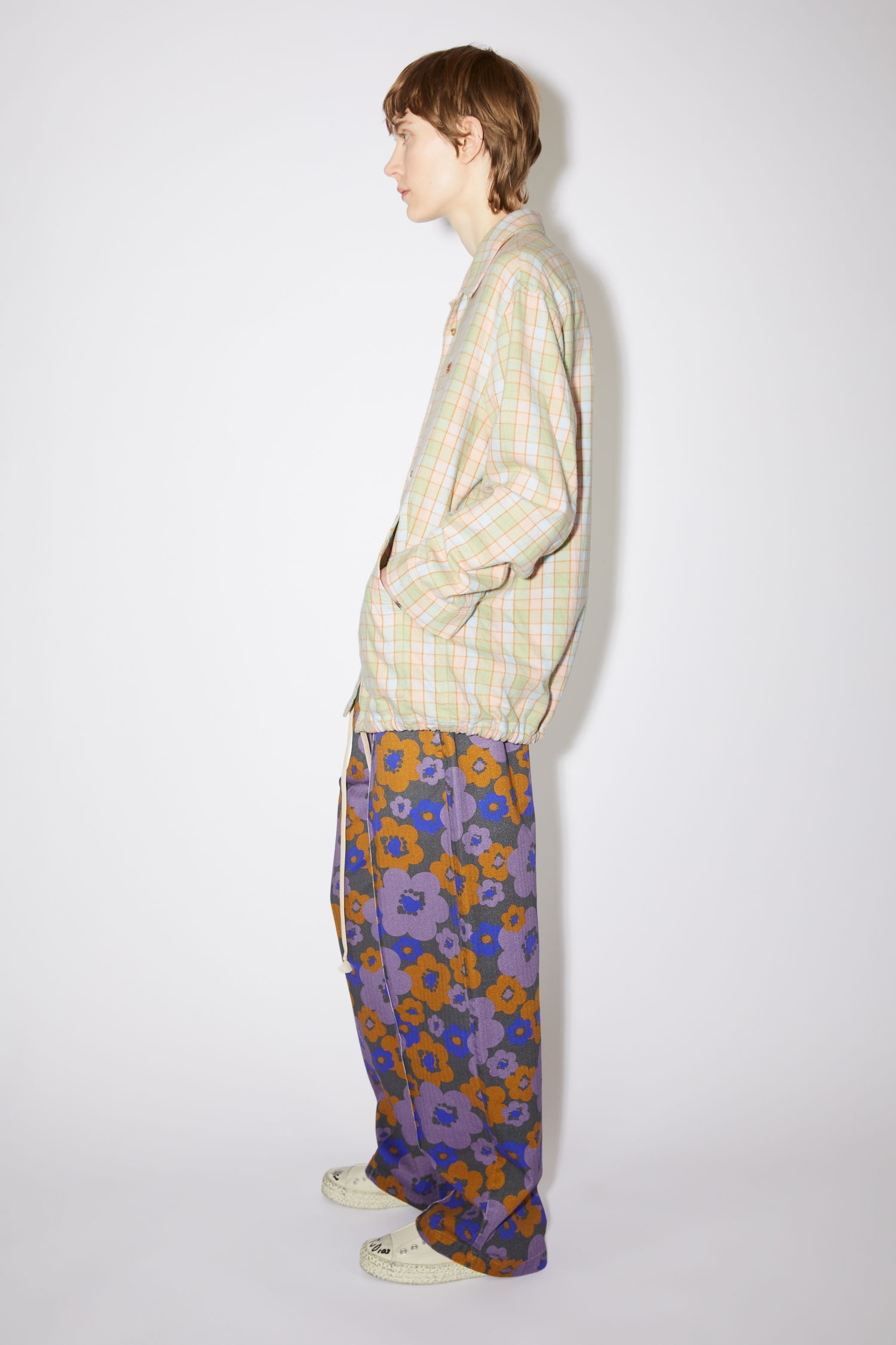 Flannel shirt - Orange/beige - 4