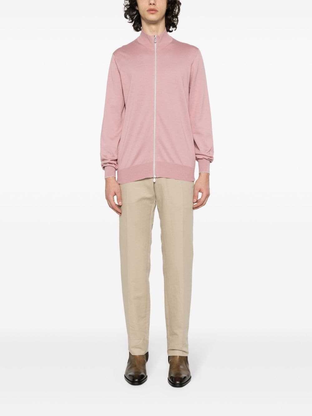 slim-cut chino trousers - 2
