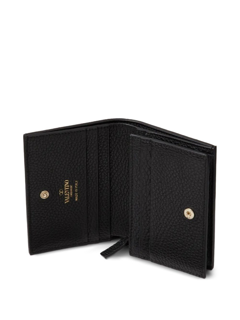 rockstud flap leather wallet 4