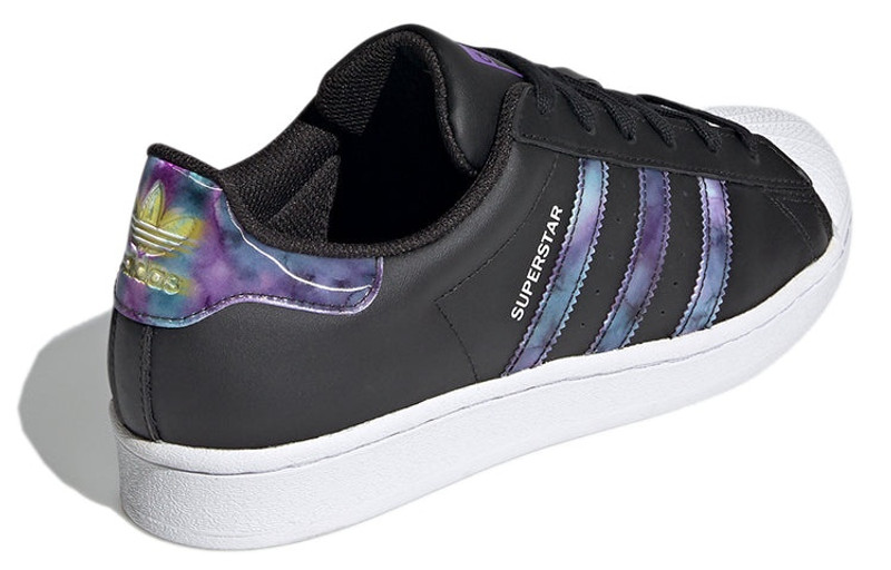 (WMNS) adidas originals Superstar 'Black White Purple' GZ5216 4