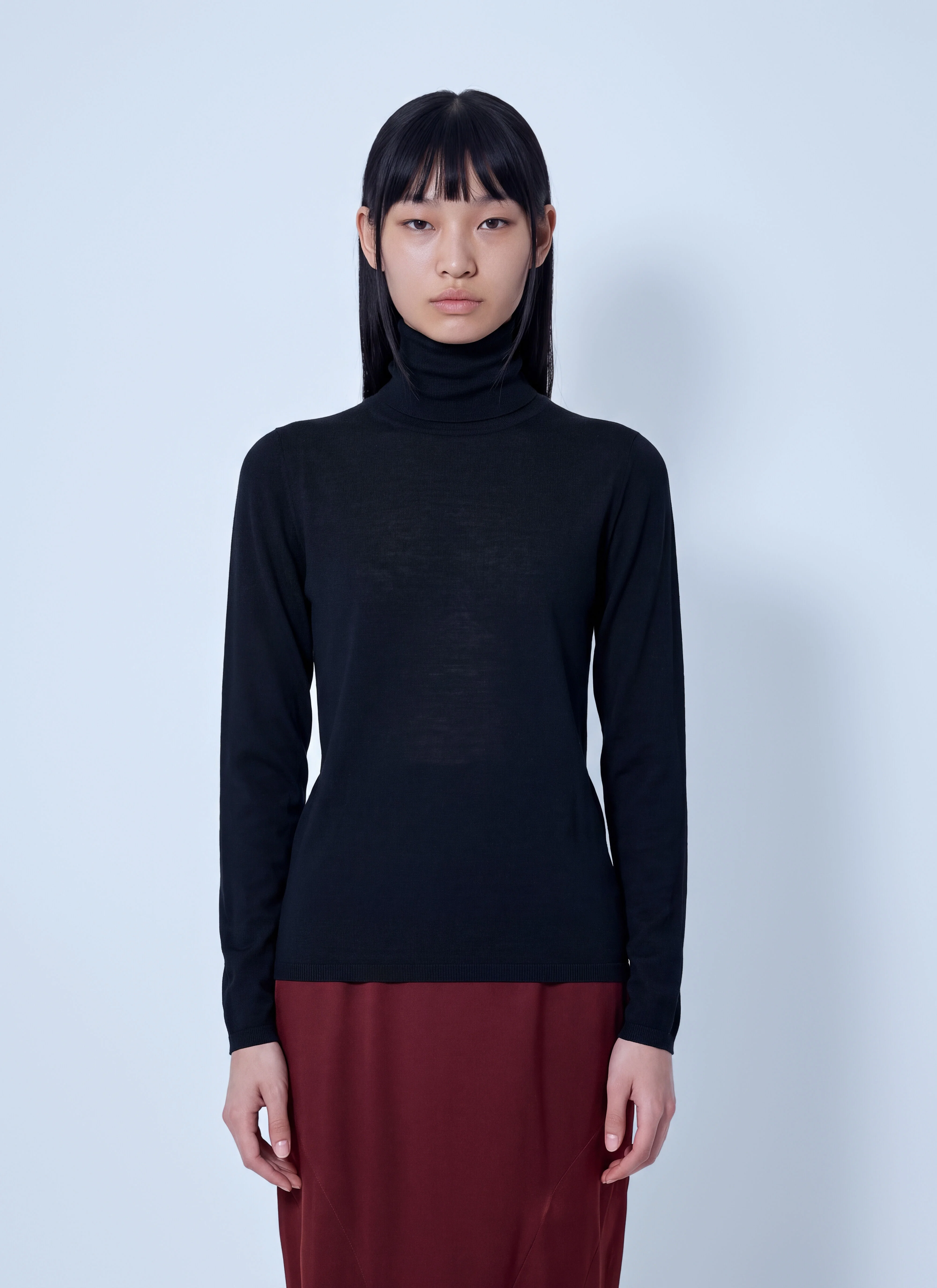 Turtleneck Wool Sweater - 1