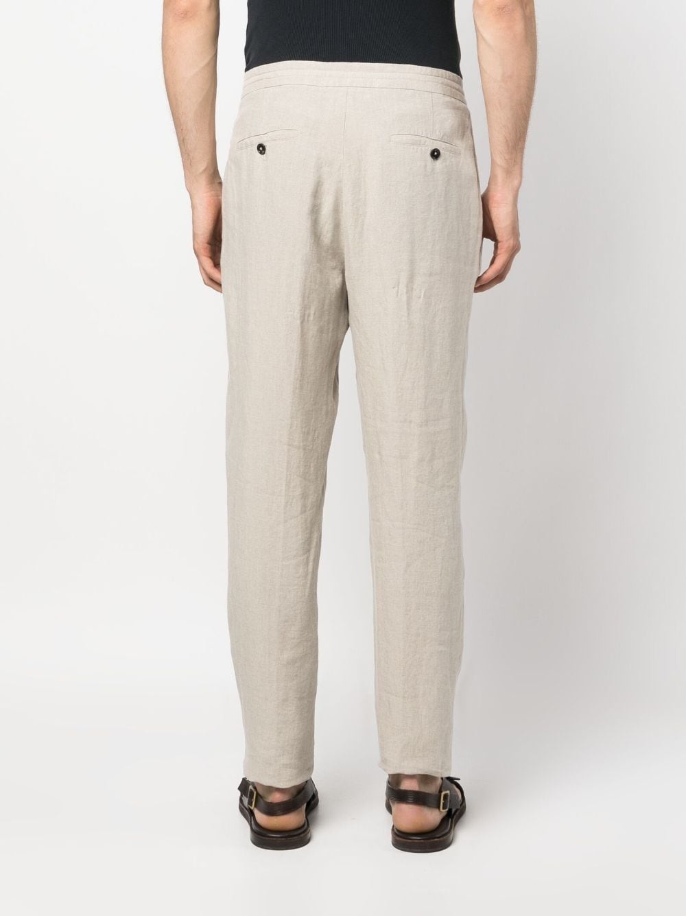 ZEGNA tailored straight-leg linen trousers