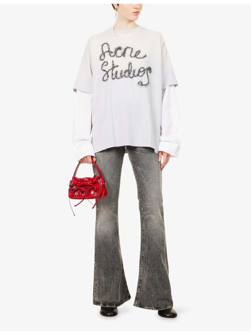Acne Studios Bootcut-Leg High-Rise Denim Jeans outlook