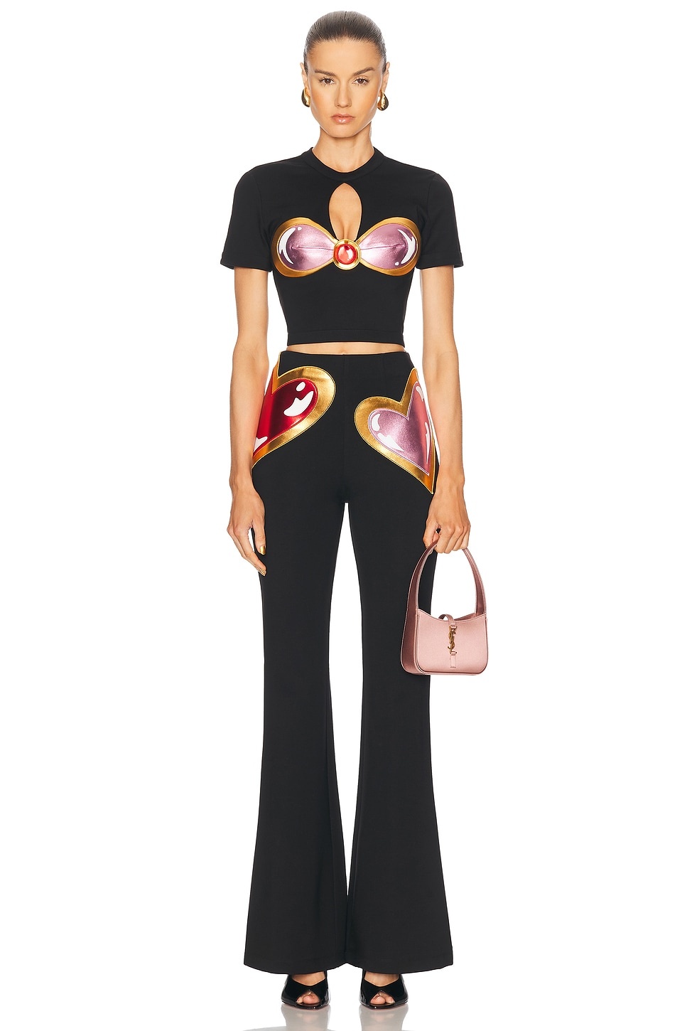 Colorblock Heart Gem Pant - 5