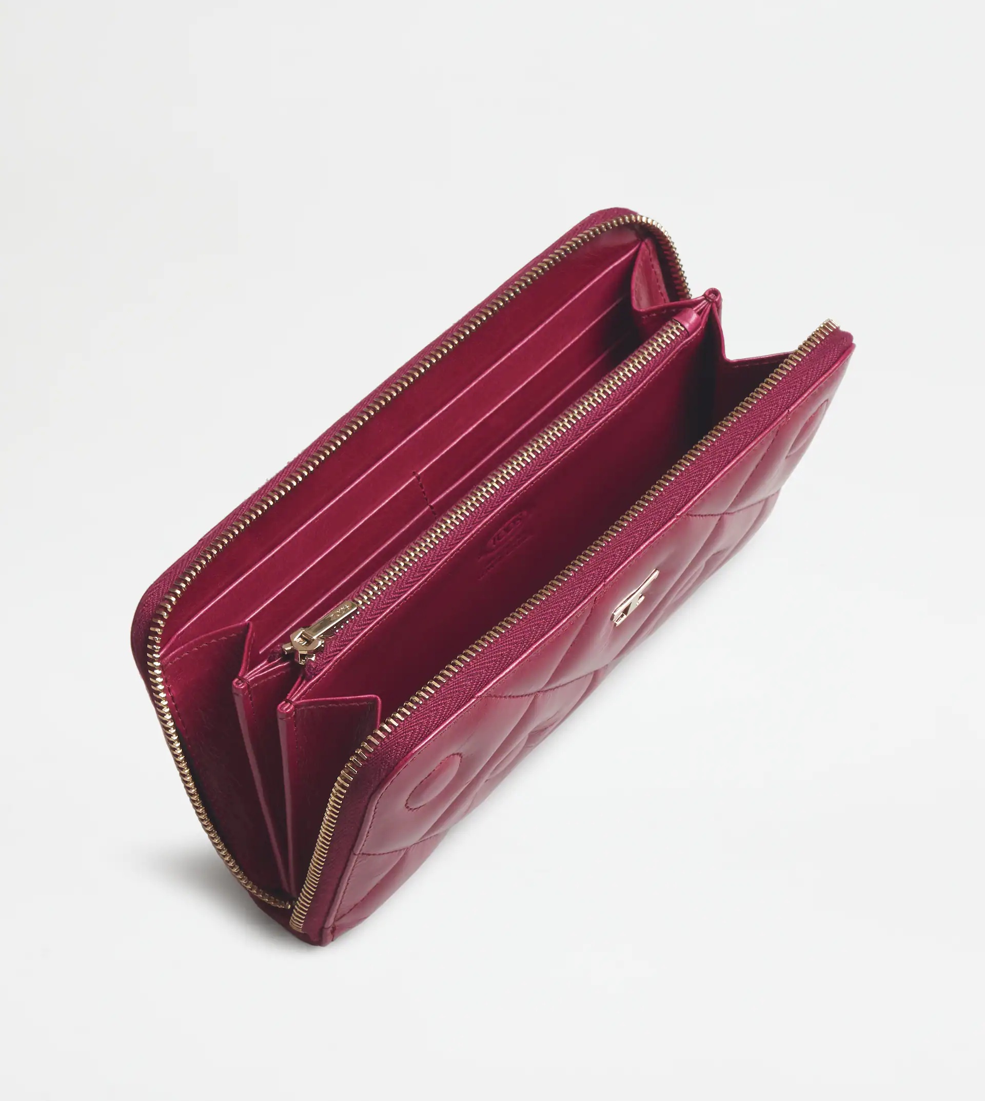 TOD'S SIGNATURE WALLET - BURGUNDY - 2