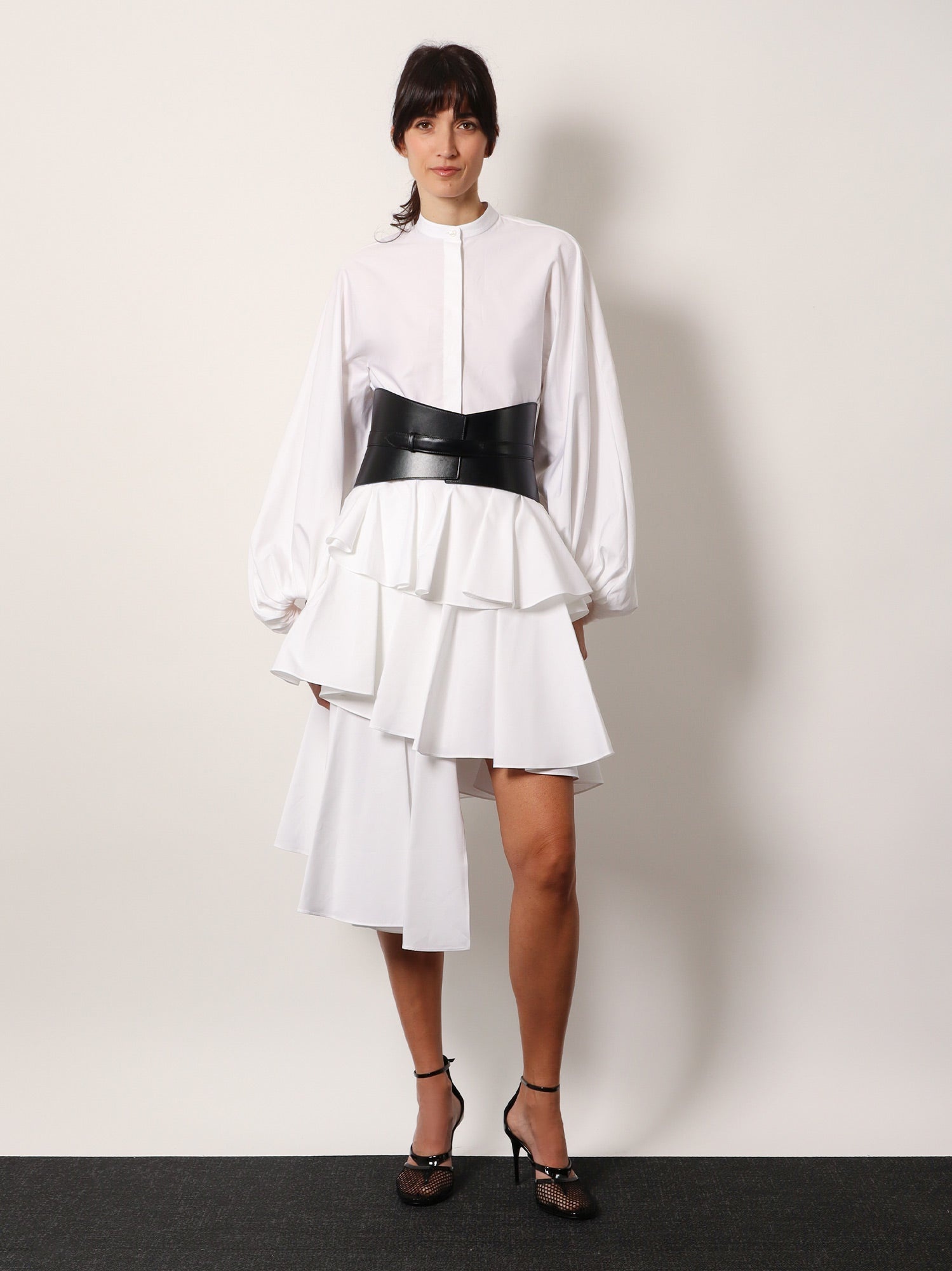 Alaia Spiral Cotton Popeline Skirt - 2