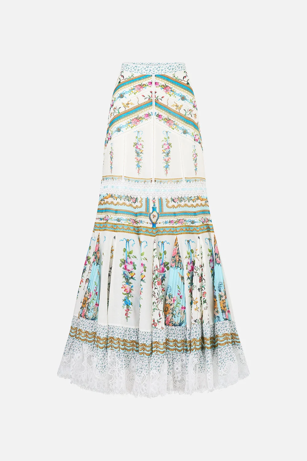 FLARED MAXI SKIRT WITH GODETS - 1