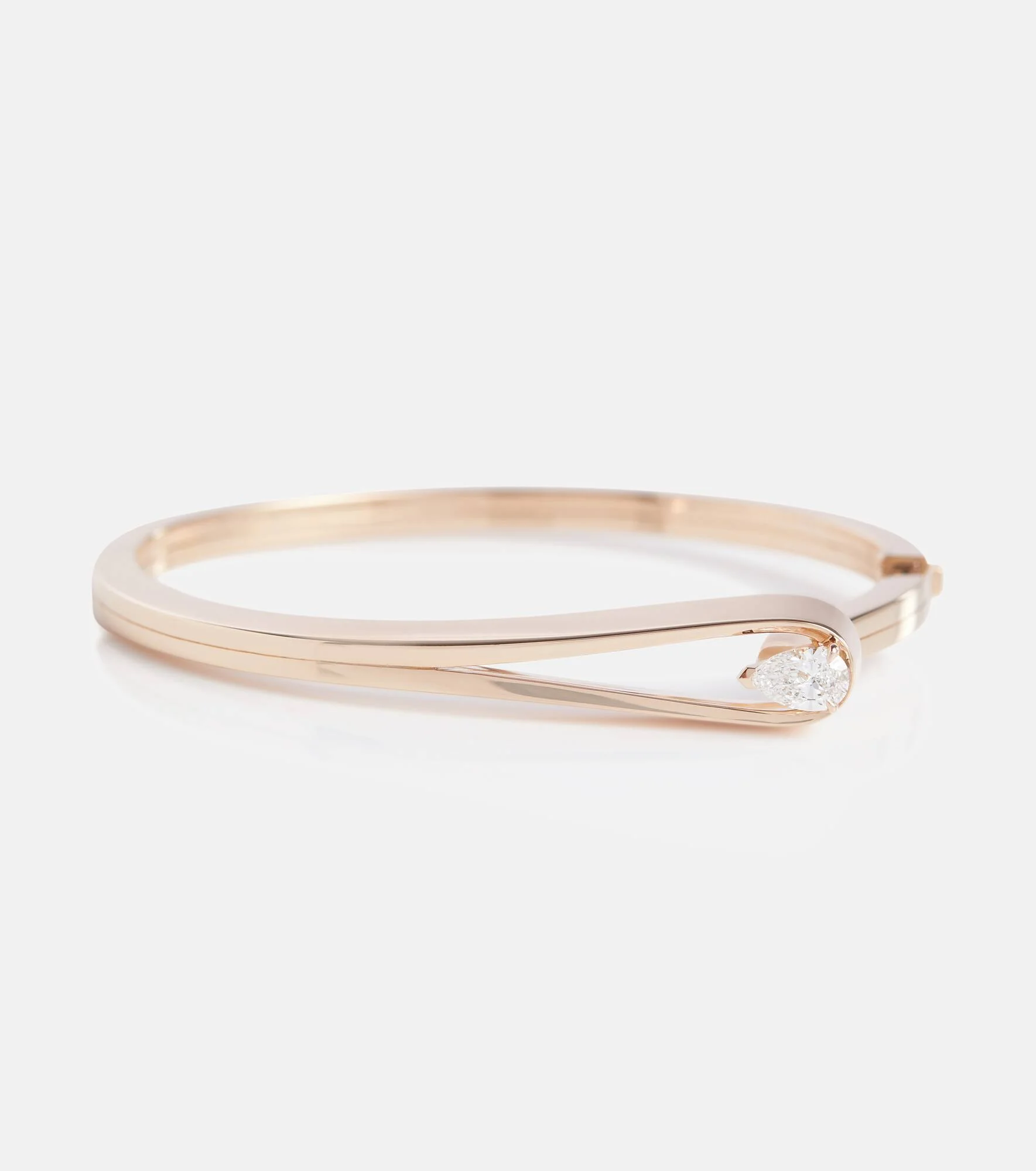 Serti Inversé 18kt rose gold bracelet with diamond - 1