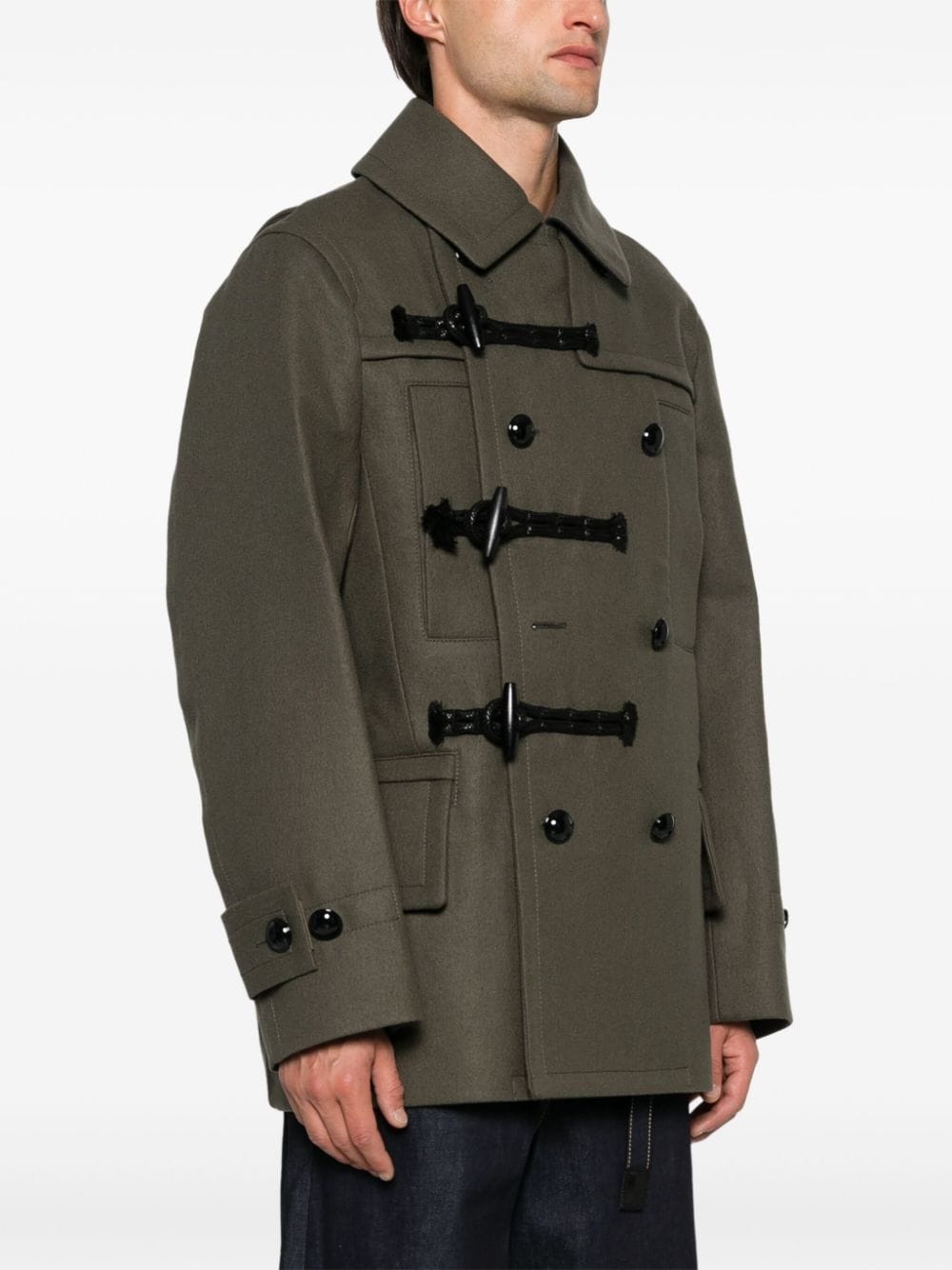 wool duffle coat - 3