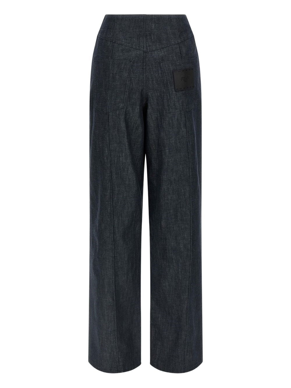Cotton wide-leg trousers - 2