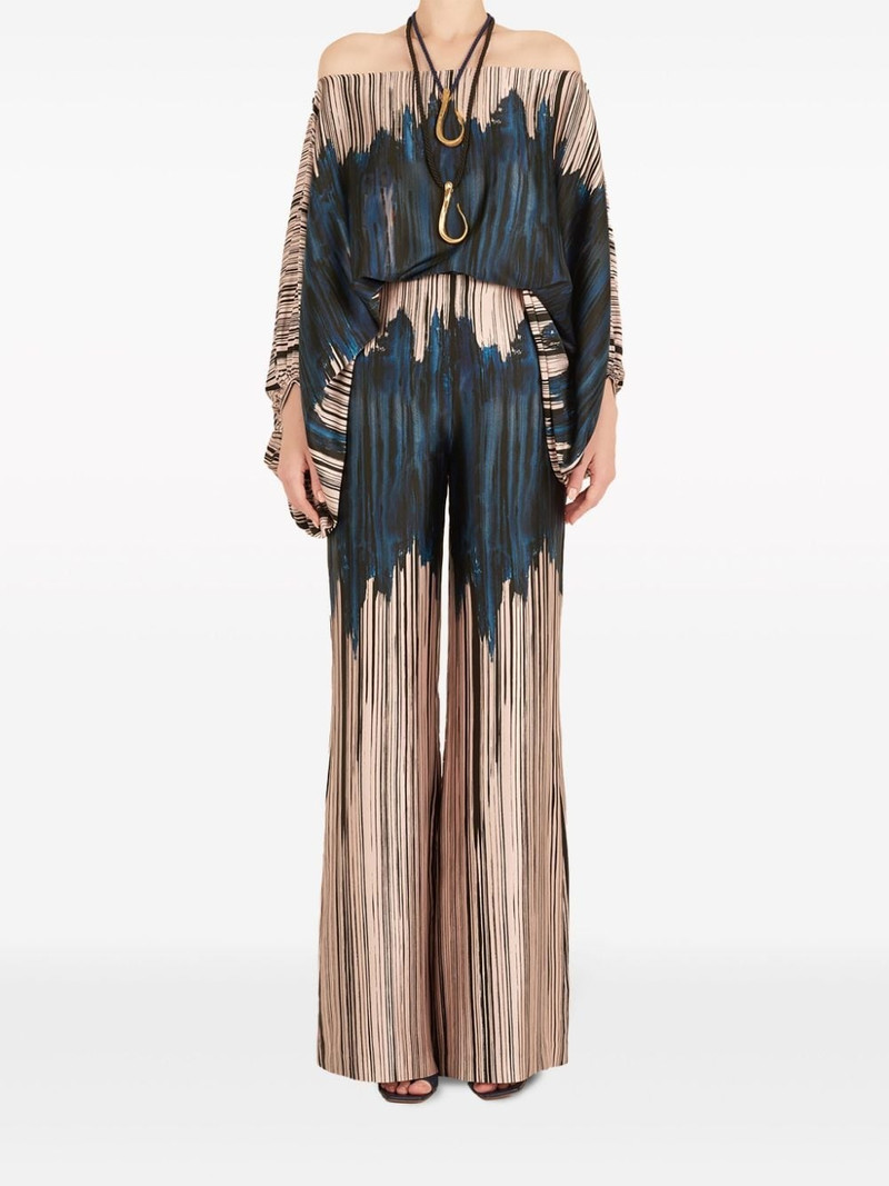 SILVIA TCHERASSI Andie organic-silk trousers outlook