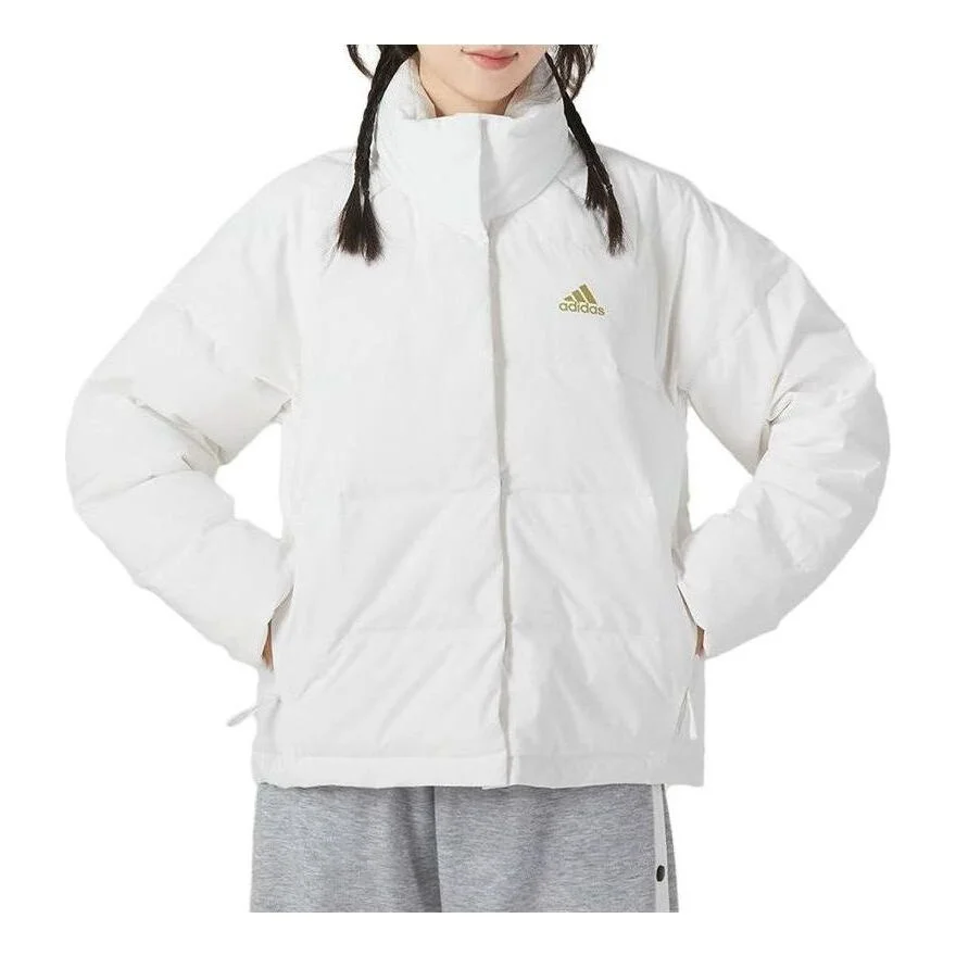 (WMNS) adidas Helionic Relaxed Down Jacket 'White' IK3195 - 1