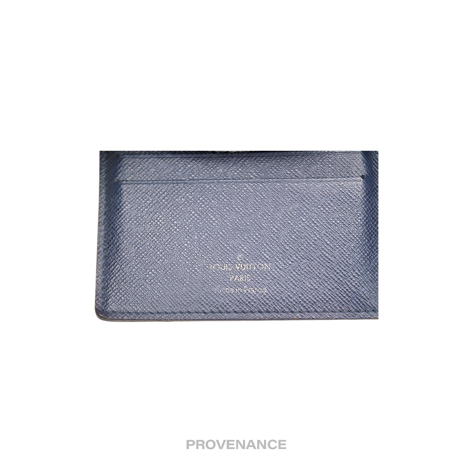 Louis Vuitton Amerigo Wallet - Navy Blue Taiga Leather - 11