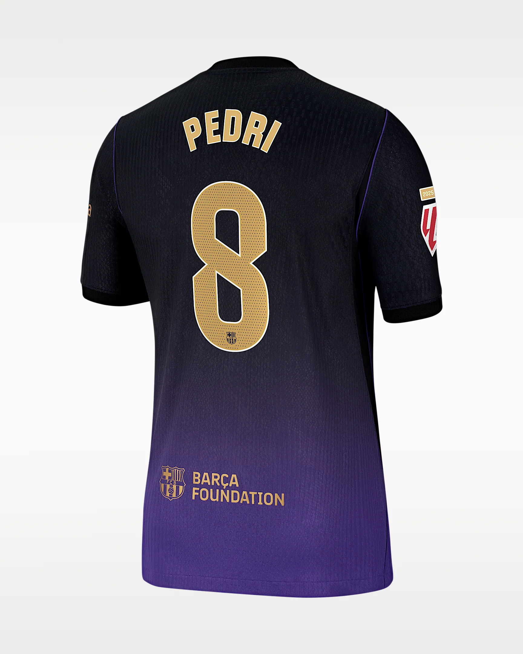 Pedri Barcelona 2026/27 Match Away Kobe Men's Nike Aero-FIT Soccer Jersey - 1