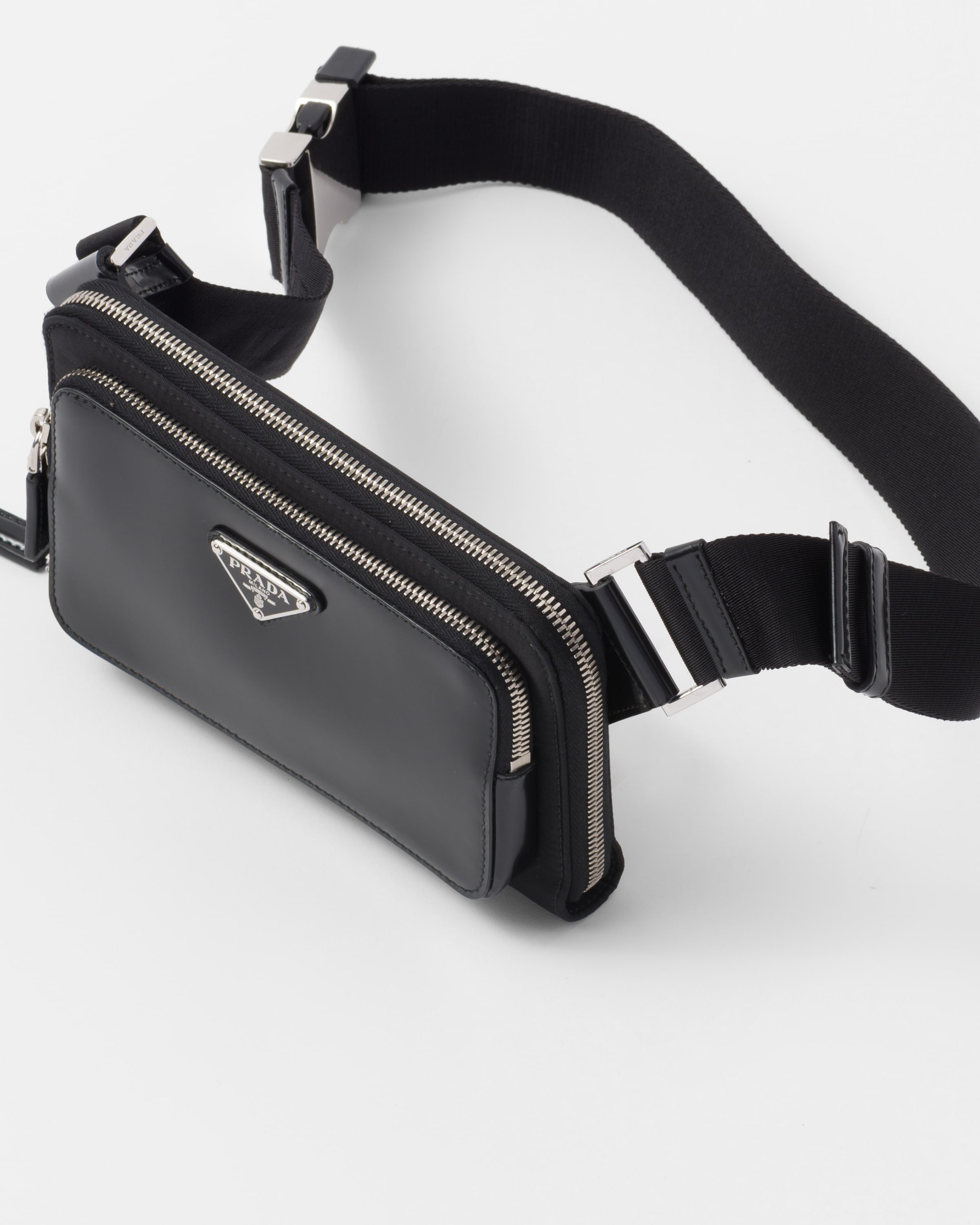Prada Re-Nylon and brushed leather shoulder bag | prada