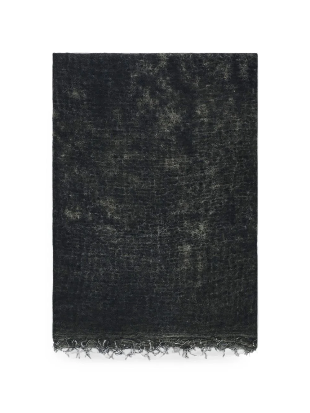 fringed cashmere scarf - 1