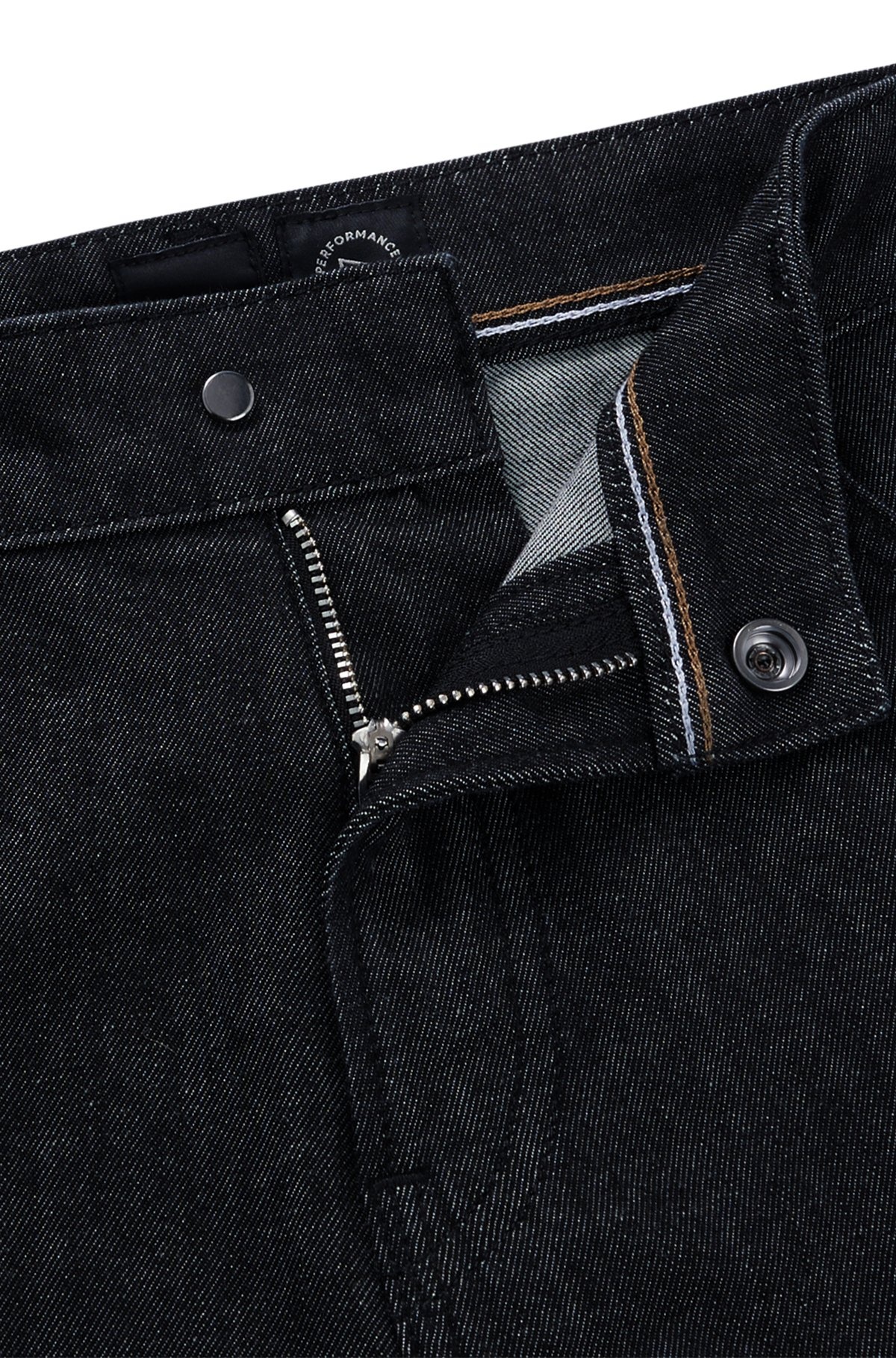 MAINE REGULAR-FIT JEANS IN BLACK STRETCH DENIM - 6