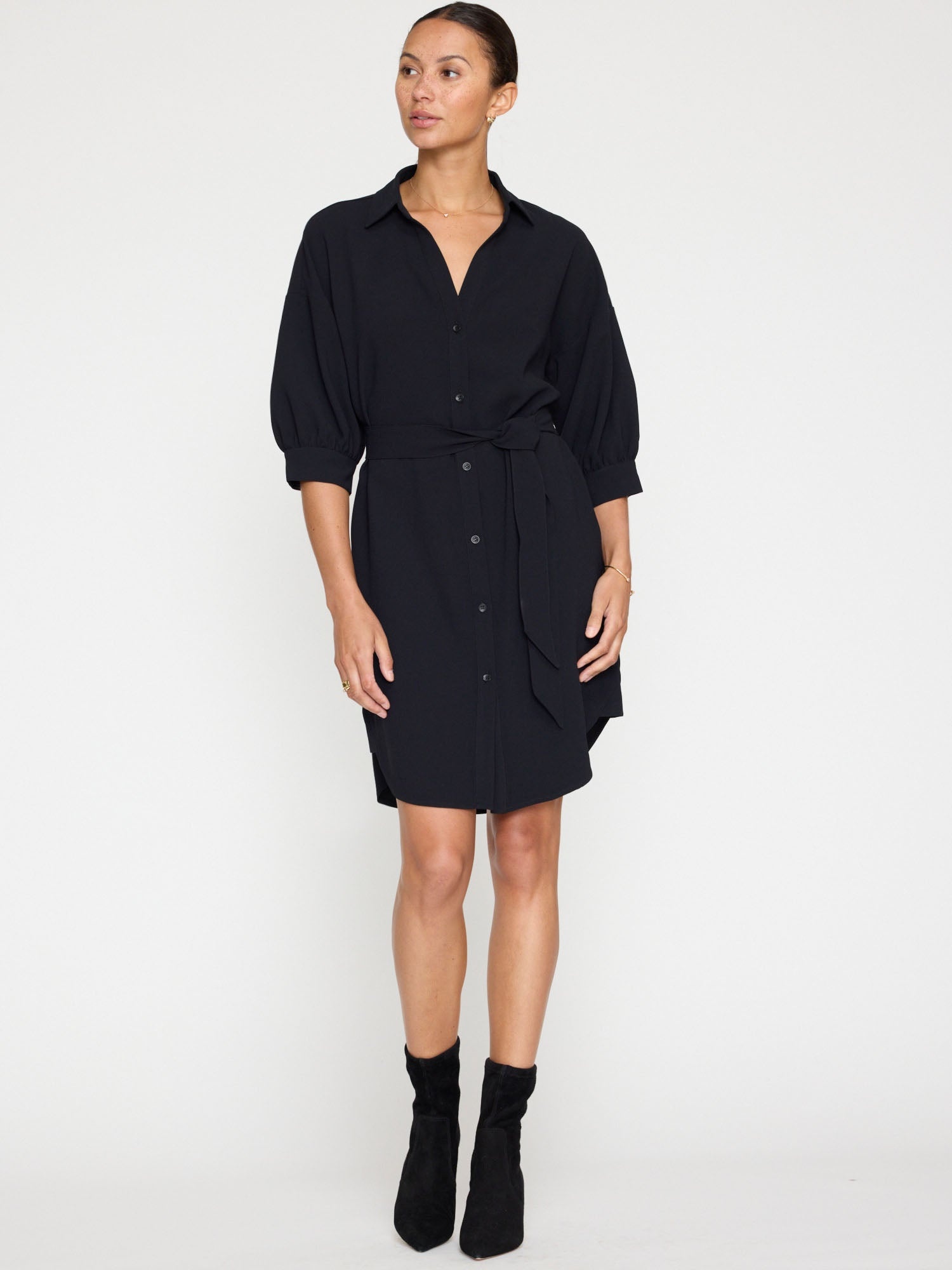 The Kate Crepe Belted Dress - 6