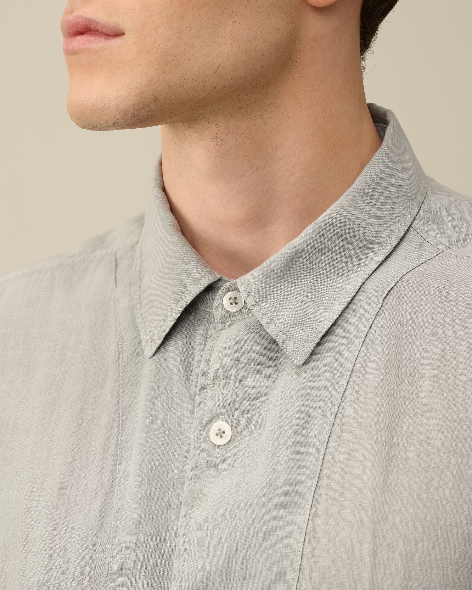 Linen Short Sleeved Shirt - 5