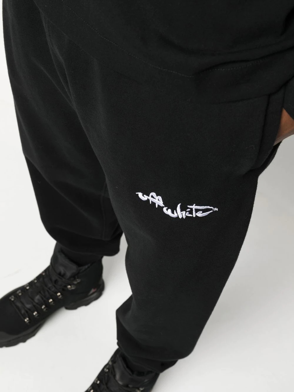 logo-embroidered track pants - 5