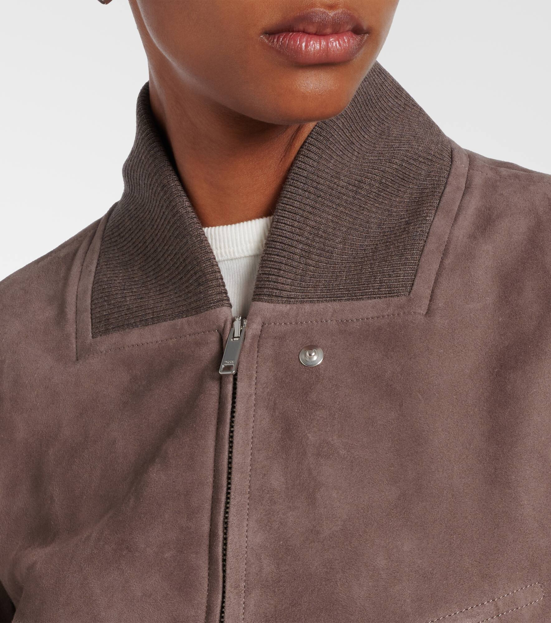 Suede bomber jacket - 4