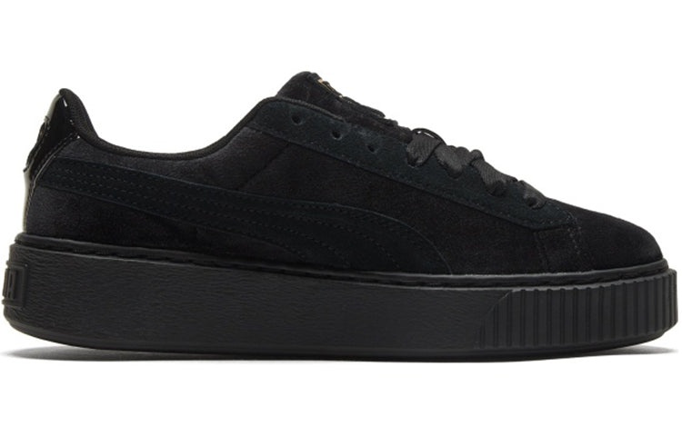(WMNS) PUMA Platform Velvet 'Black Gold' 373935-01 - 2