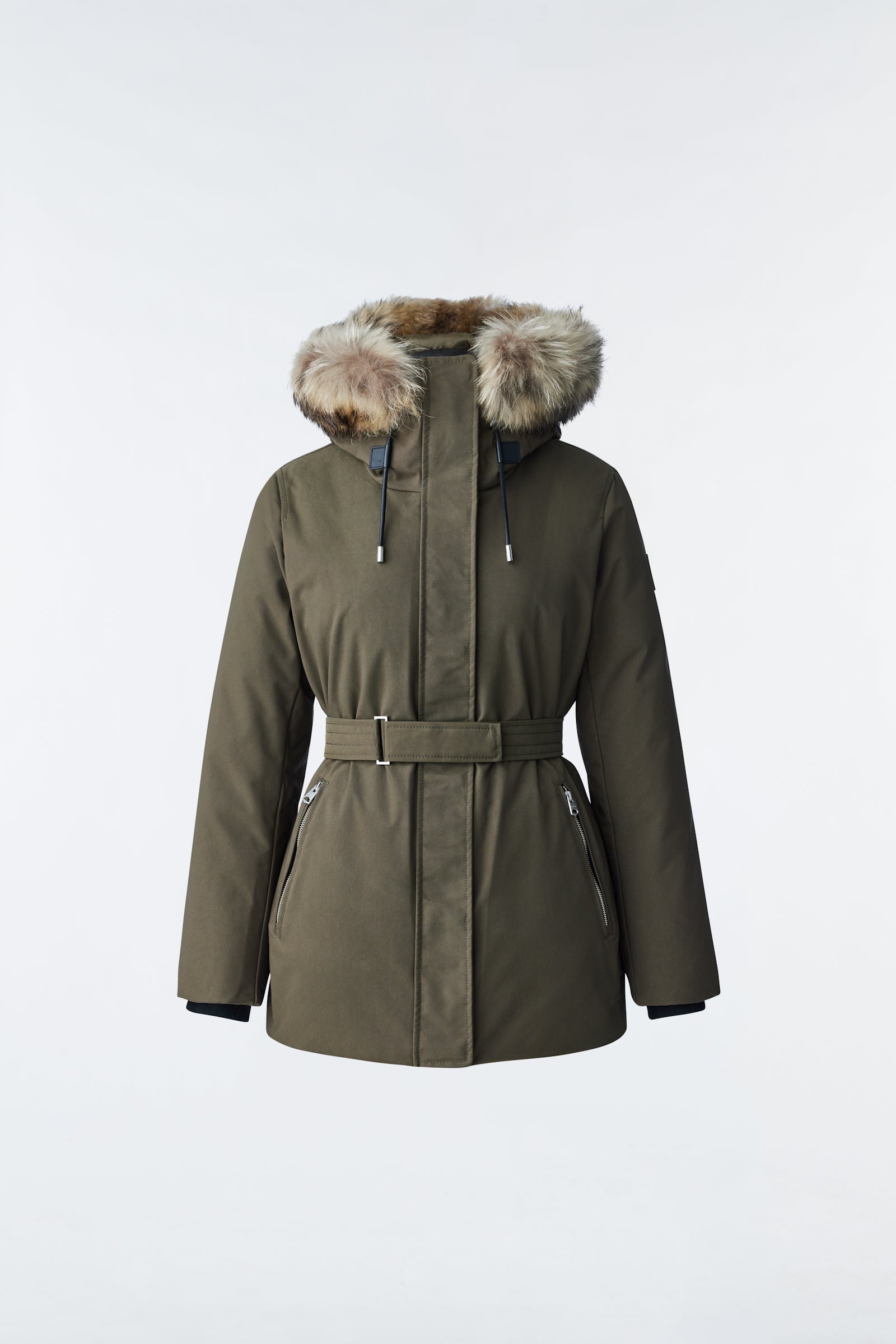 JENI 2-in-1 down parka with removable bib and natural fur - 1